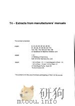 COMPENDIUM FOR Maintenance Planning and Maintenance Execution T4-Extracts from manufacturers‘manuals PDF电子版封面