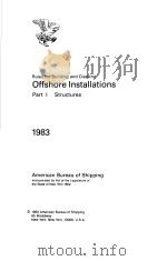 Rules for Building and Classing Offshore Installations Part Ⅰ Structures PDF电子版封面