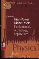 High-Power Diode Lasers PDF电子版封面 3540666931 Roland Diehl