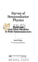 Survey of semiconductor physics:electrons and other particles in bulk semiconductors PDF电子版封面 0442237936 Karl W.Boer