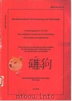 Bundesministerium fur Forschung und Technologie Forschungsbericht T 82-124 Technologische Forschung PDF电子版封面