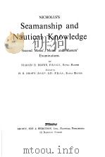 NICHOLLS‘S Seamanship and Nautical Knowledge PDF电子版封面