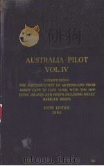 AUSTRALIA PILOT VOL.Ⅳ FIFTH EDITION 1962 PDF电子版封面