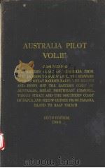 AUSTRALIA PILOT VOL.Ⅲ FIFTH EDITION 1960 PDF电子版封面