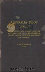 AUSTRALIA PILOT VOL.Ⅱ FOURTH EDITION 1956 PDF电子版封面
