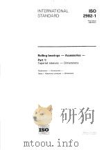 Rolling bearings-Accessories-Part 1:Tapered sleeves-Dimensions ISO2982-1 PDF电子版封面