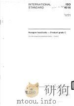 Hexagon head bolts-Product grade C ISO4016 PDF电子版封面
