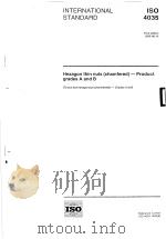 Hexagon thin nuts(Chamfered)-Product grades A and B ISO4035 PDF电子版封面