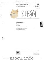 Surface Plates-Part2:Granite ISO8512-2 1990 PDF电子版封面