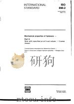 Mechanical properties of fasteners-Part2:Nuts with specified proof load values-Coarse thread ISO898 1992 PDF电子版封面
