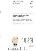 ISO general purpose metric screw threads-Tolerances-Part2:Limits of sizes for general purpose extern 1998 PDF电子版封面