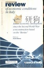 review of economic conditions in Italy PDF电子版封面
