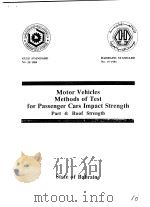 Motor Vehicles Methods of Test for Passenger Cars Impact Strength  Part4：Roof Strength（ PDF版）