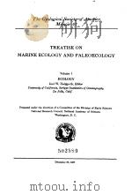 TREATISE ON MARINE ECOLOGY AND PALEOECOLOGY Volume 1 PDF电子版封面