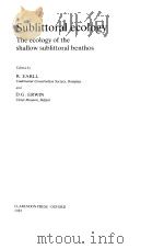 Sublittoral ecology The ecology of the shallow sublittoral benthos（ PDF版）