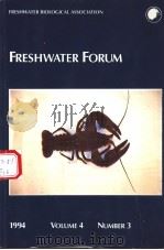 FRESHWATER FORUM VOLUME 4 NUMBER 3 1994 PDF电子版封面