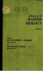 Advances in MARINE BIOLOGY VOLUME 8 PDF电子版封面