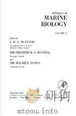 Advances in MARINE BIOLOGY VOLUME 17 PDF电子版封面 0120261170