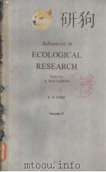 Advances in ECOLOGICAL RESEARCH VOLUME 15 PDF电子版封面 0120139154