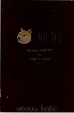 BIOLOGICAL PROTOTYPES and SYNTHETIC SYSTEMS Volume 1     PDF电子版封面     