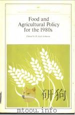 Food and Agricultural Policy for the 1980s PDF电子版封面 0844722170