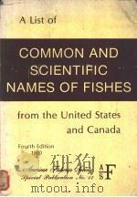 A List of Common and Scientific Names of Fishes from the United States and Canada FOURTH EDITION PDF电子版封面