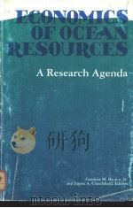 ECONOMICS OF OCEAN RESOURCES A Research Agenda PDF电子版封面 0295959827