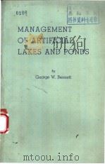 MANAGEMENT OF ARTIFICIAL LAKES AND PONDS PDF电子版封面