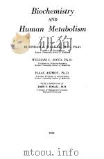 Biochemistry AND Human Metabolism PDF电子版封面