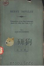 NERVE IMPULSE Transactions of the First Conference PDF电子版封面