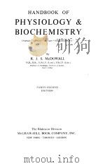HANDBOOK OF PHYSIOLOGY & BIOCHEMISTRY PDF电子版封面