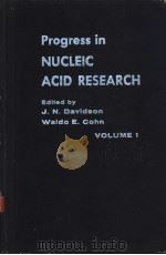PROGRESS IN Nucleic Acid Research Volume 1 PDF电子版封面