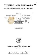 VITAMINS AND HORMONES ADVANCES IN RESEARCH AND APPLICATIONS Volume 14 PDF电子版封面