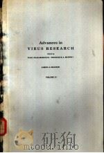 Advances in VIRUS RESEARCH VOLUME 31     PDF电子版封面  0120398311   