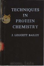 TECHNIQUES IN PROTEIN CHEMISTRY PDF电子版封面