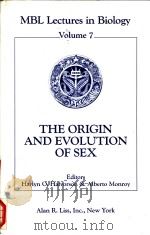 MBL Lectures in Biology Volume 7 THE ORIGIN AND EVOLUTION OF SEX PDF电子版封面 0845122061