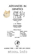 ADVANCES IN GENETICS VOLUME 11 PDF电子版封面