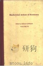 Biochemical Actions of Hormones VOLUME Ⅵ PDF电子版封面