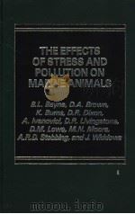 THE EFFECTS OF STRESS AND POLLUTION ON MARINE ANIMALS PDF电子版封面 0030570190