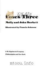 Foxes Three Molly and John Burkett PDF电子版封面 0397316305