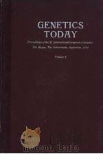 GENETICS TODAY Volume 2 PDF电子版封面 S.J.GEERTS