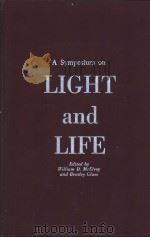 A SYMPOSIUM ON LIGHT AND LIFE PDF电子版封面