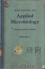 ADVANCES IN Applied Microbiology VOLUME 4 PDF电子版封面