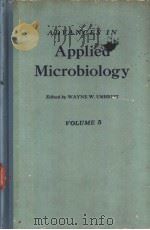 ADVANCES IN Applied Microbiology VOLUME 5 PDF电子版封面