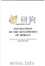 西学基本经典·伦理学类 道德形而上学基础 英文 1999 PDF电子版封面 7500426461 (德)康德著