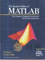 The Student Edition of MATLAB:version 4:user's guide PDF电子版封面 0131849794