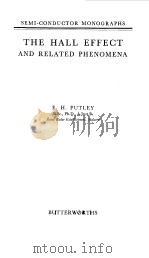 THE HALL EFFECT AND RELATED PHENOMENA PDF电子版封面