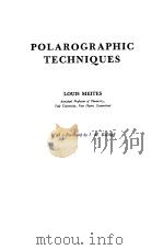 POLAROGRAPHIC TECHNIQUES（ PDF版）
