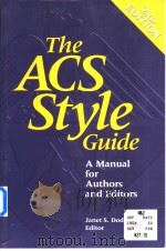 The ACS style guide:a manual for authors and editors PDF电子版封面 0841234620 Janet S.Dodd