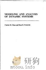 MODELING AND ANALYSIS OF DYNAMIC SYSTEMS PDF电子版封面 0395250404